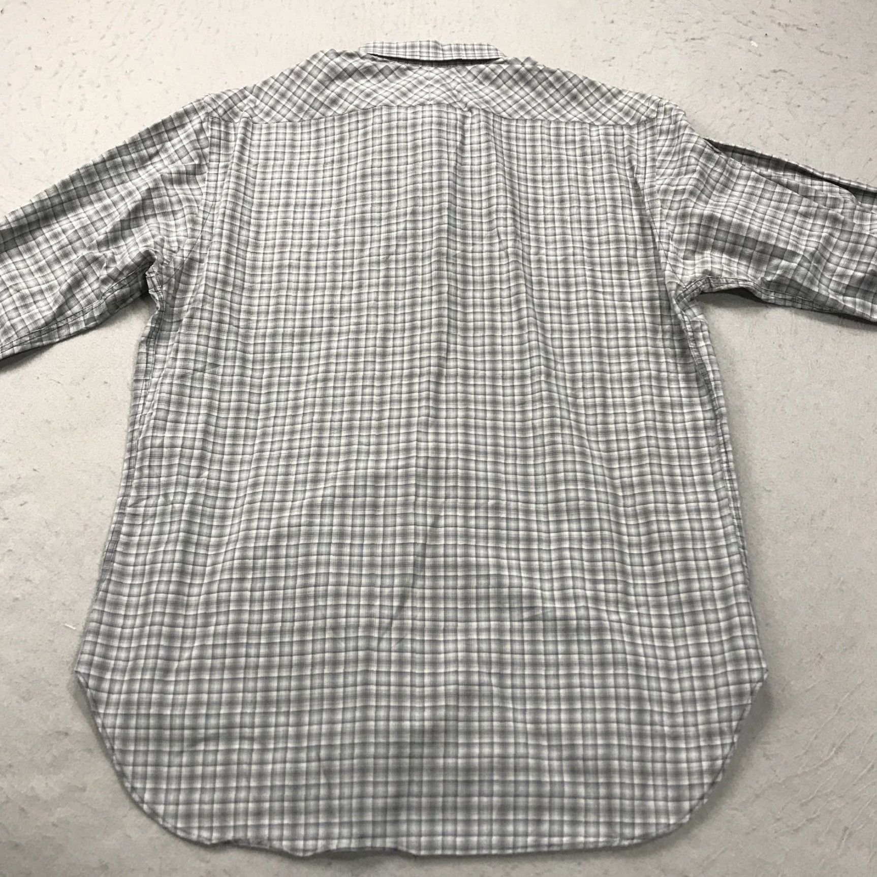 Billy Reid Billy Reid Shirt Mens Medium Gray Blue Check Fit 1 Casual Long Sleeve Cotton Button-Up M Mens Size US M / EU 48-50 / 2 - 6 Thumbnail