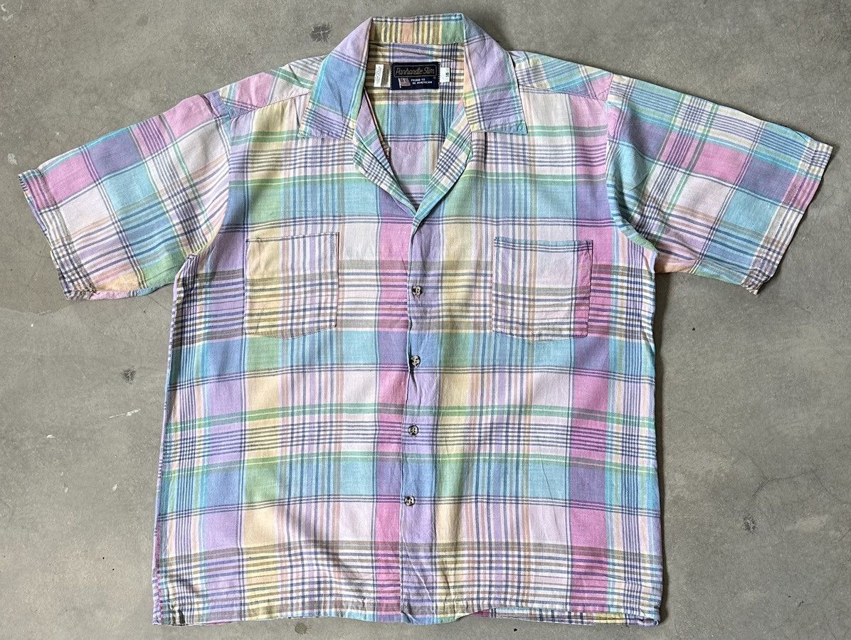 Panhandle Slim VINTAGE PANHANDLE SLIM MADE IN USA CHECKERED SHIRT Size US L / EU 52-54 / 3 - 1 Thumbnail