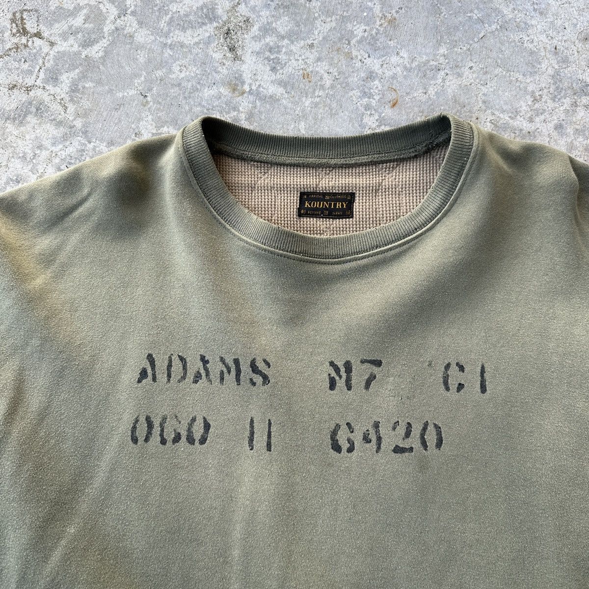 Kapital Kapital prisoner stencil two tones quilted sunfade sweat Size US L / EU 52-54 / 3 - 3 Thumbnail