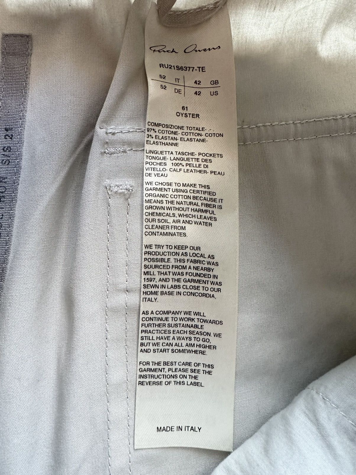 Rick Owens Rick Owens Phlegethon Oyster Bauhaus Cargos size 52 Size US 34 / EU 50 - 4 Thumbnail