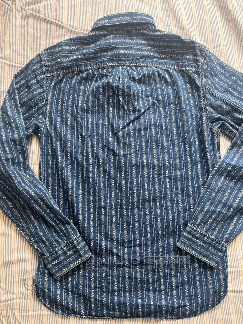 RRL Ralph Lauren RRL Ralph Lauren Classic vintage wheat ear flower blue dye Size US XS / EU 42 / 0 - 3 Thumbnail