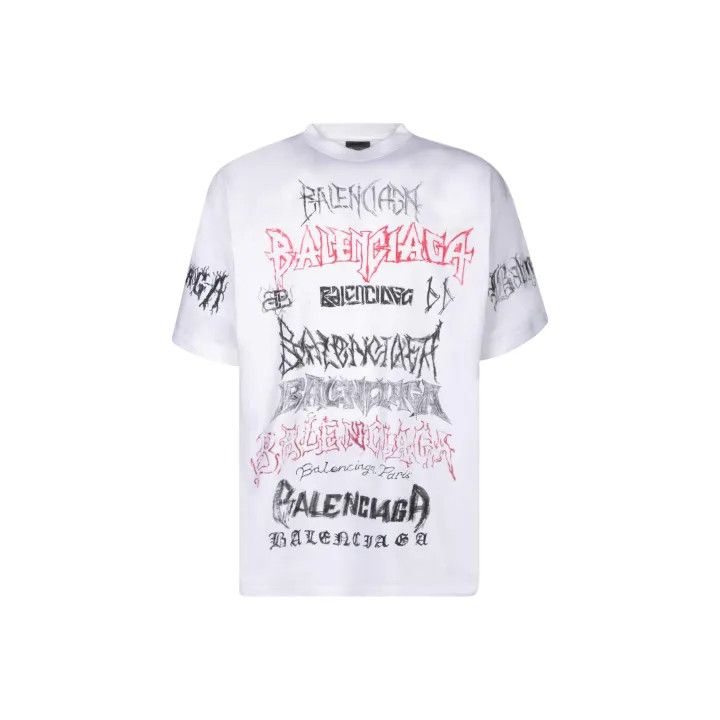 Balenciaga Balenciaga SS24 New Year Logo Print T-Shirt 0079 Size US S / EU 44-46 / 1 - 1 Thumbnail