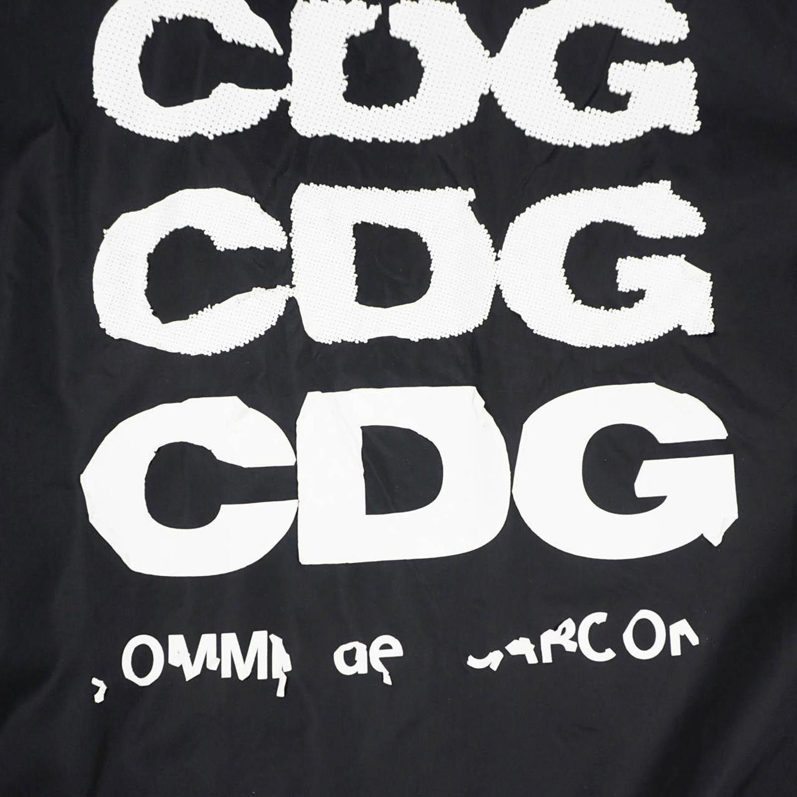 Comme des Garcons (L/XL) CDG 2019 Black Nylon Triple Print Rain Jacket Size US XL / EU 56 / 4 - 5 Thumbnail