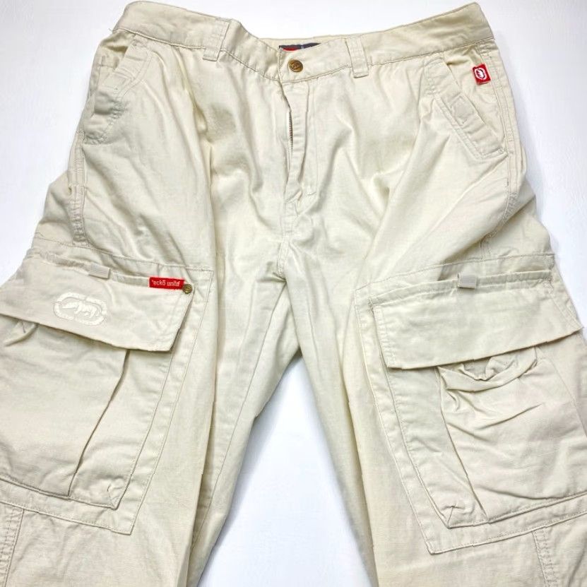 Vintage VINTAGE Ecko Unltd Pants Men's 36 X 30 Beige Khaki Cargo Streetwear Skater Style Size US 36 / EU 52 - 4 Thumbnail