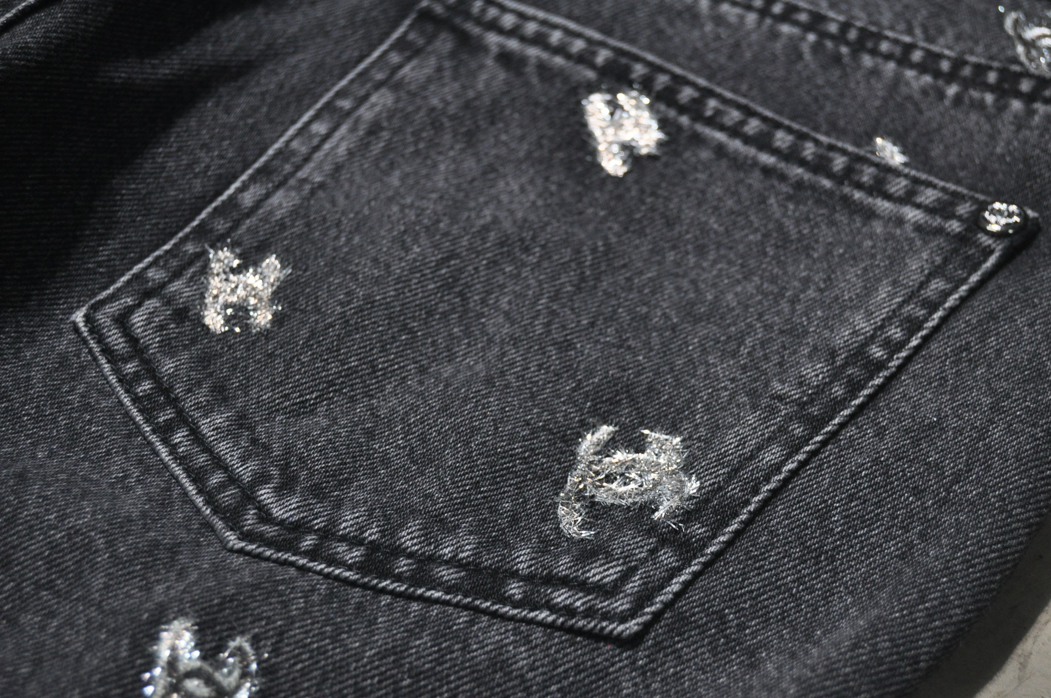 Chanel Chanel - F/W 21 - Silver CC Logo Denim Jean Size 28" / US 6 / IT 42 - 4 Thumbnail