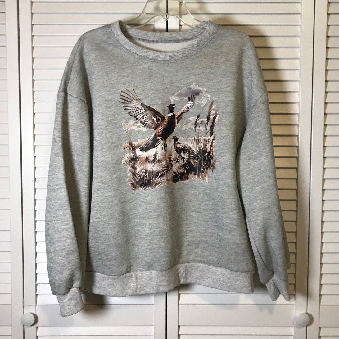 Shein Shein Pheasant Bird Wilderness Scene Sweatshirt XL Size XL / US 12-14 / IT 48-50 - 1 Thumbnail