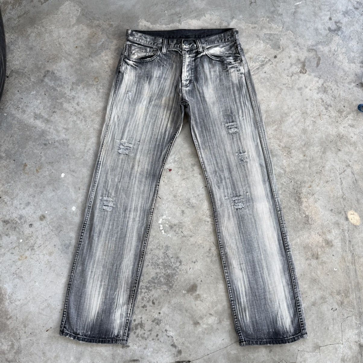 Japanese Brand W34x32 Vintage FM8448B Faded Denim Jean Pants Size US 34 / EU 50 - 2 Thumbnail
