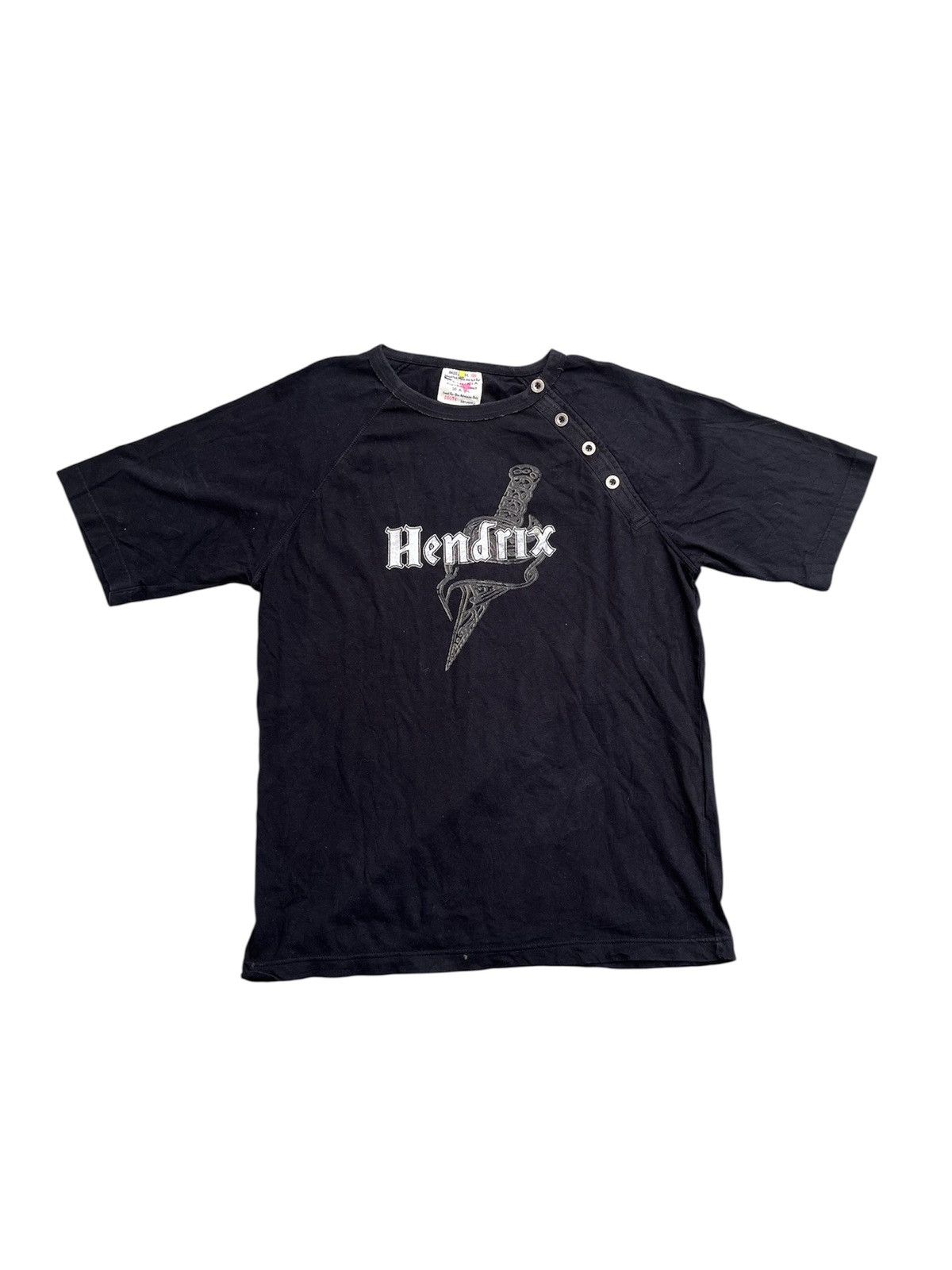 Jimi Hendrix Basic House Logo Tee Punk Y2K If six vkei style