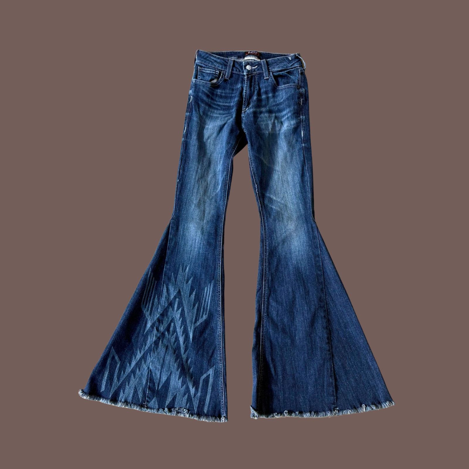 Ariat VTG Flare Jeans | Ariat Chimayo Dark Denim | Western Archive Size 25" / US 0 / IT 36 - 1 Thumbnail