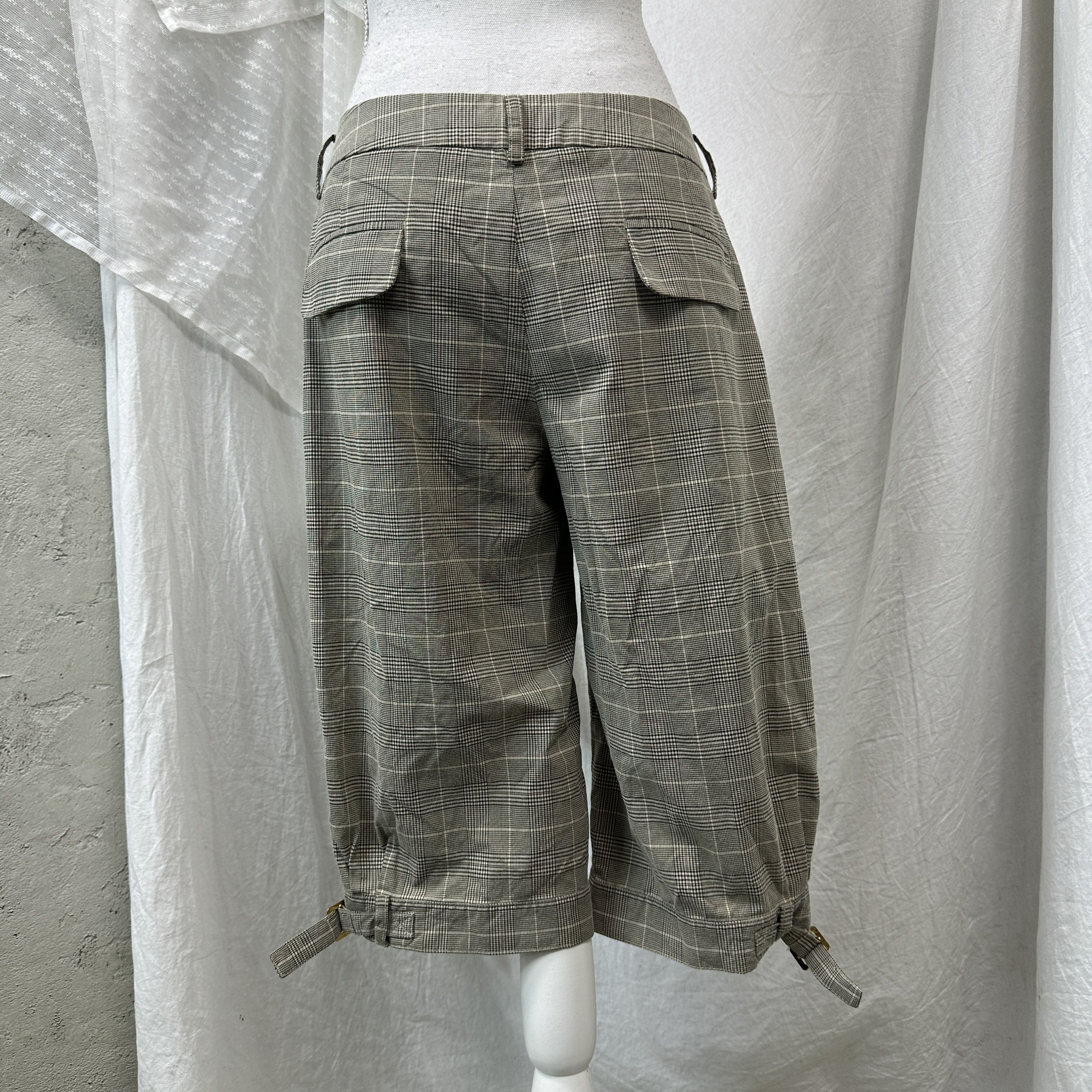 Vintage Vintage Office Siren Tartan Capri Checkered Pants 00s Size 27" / US 4 / IT 40 - 3 Thumbnail