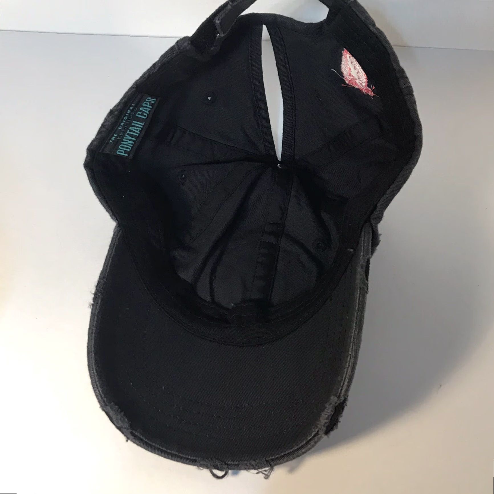 Vintage Wicked Miss Off Road The Original Kbethos Ponytail Hat Women Adjustable Cotton Gray Activewear Size ONE SIZE - 5 Thumbnail