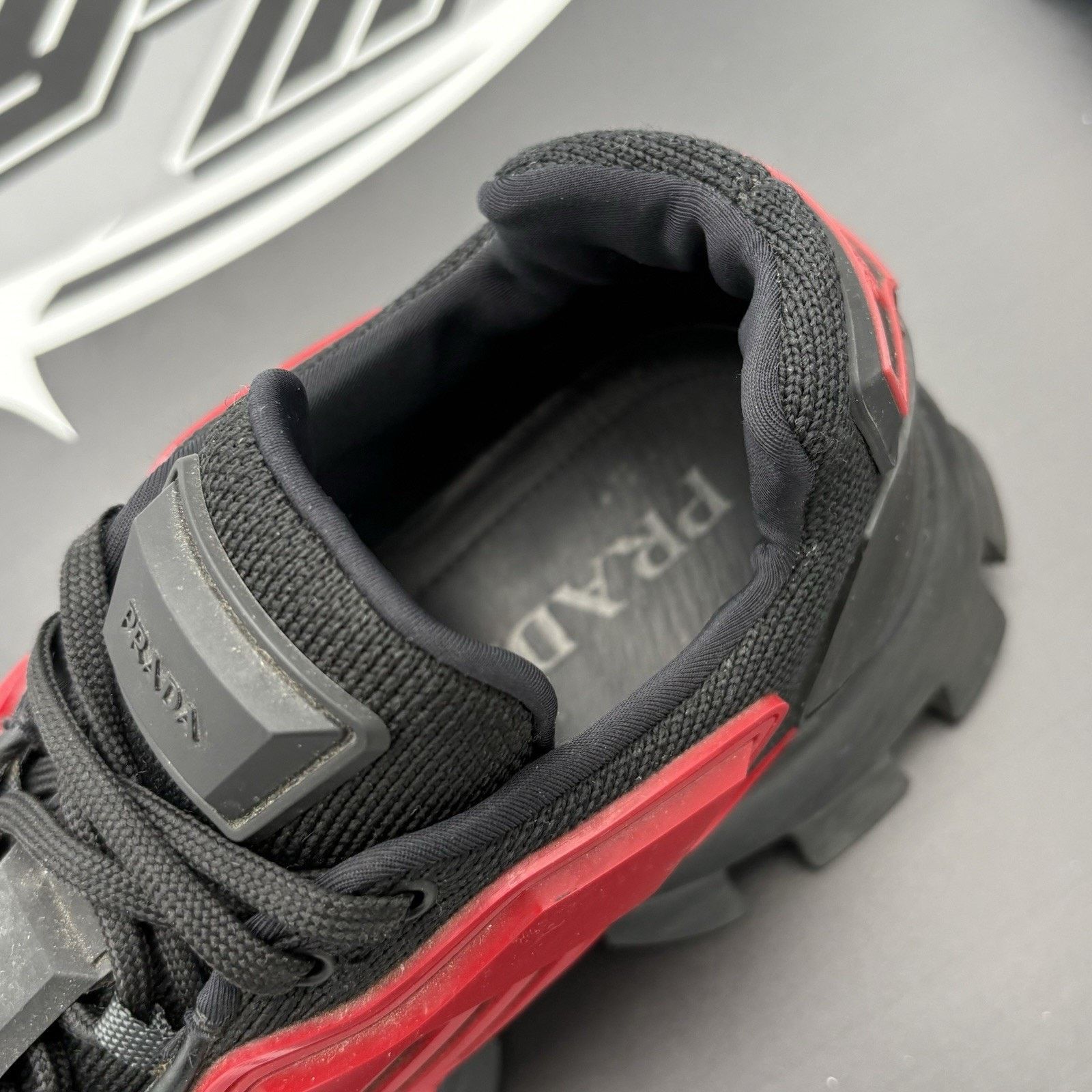 Prada Prada Cloudbust Thunder ' Red Black ' | GREAT CONDITION! Size US 10 / EU 43 - 6 Thumbnail