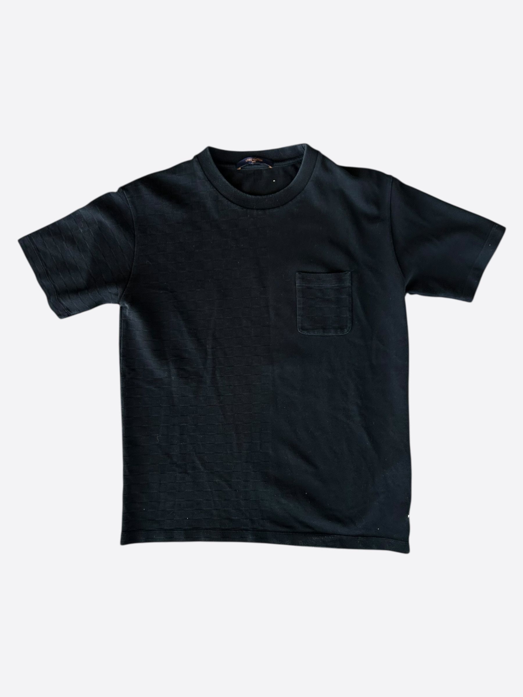 Louis Vuitton Louis Vuitton Black Half Damier Pocket T-Shirt Size US M / EU 48-50 / 2 - 1 Thumbnail