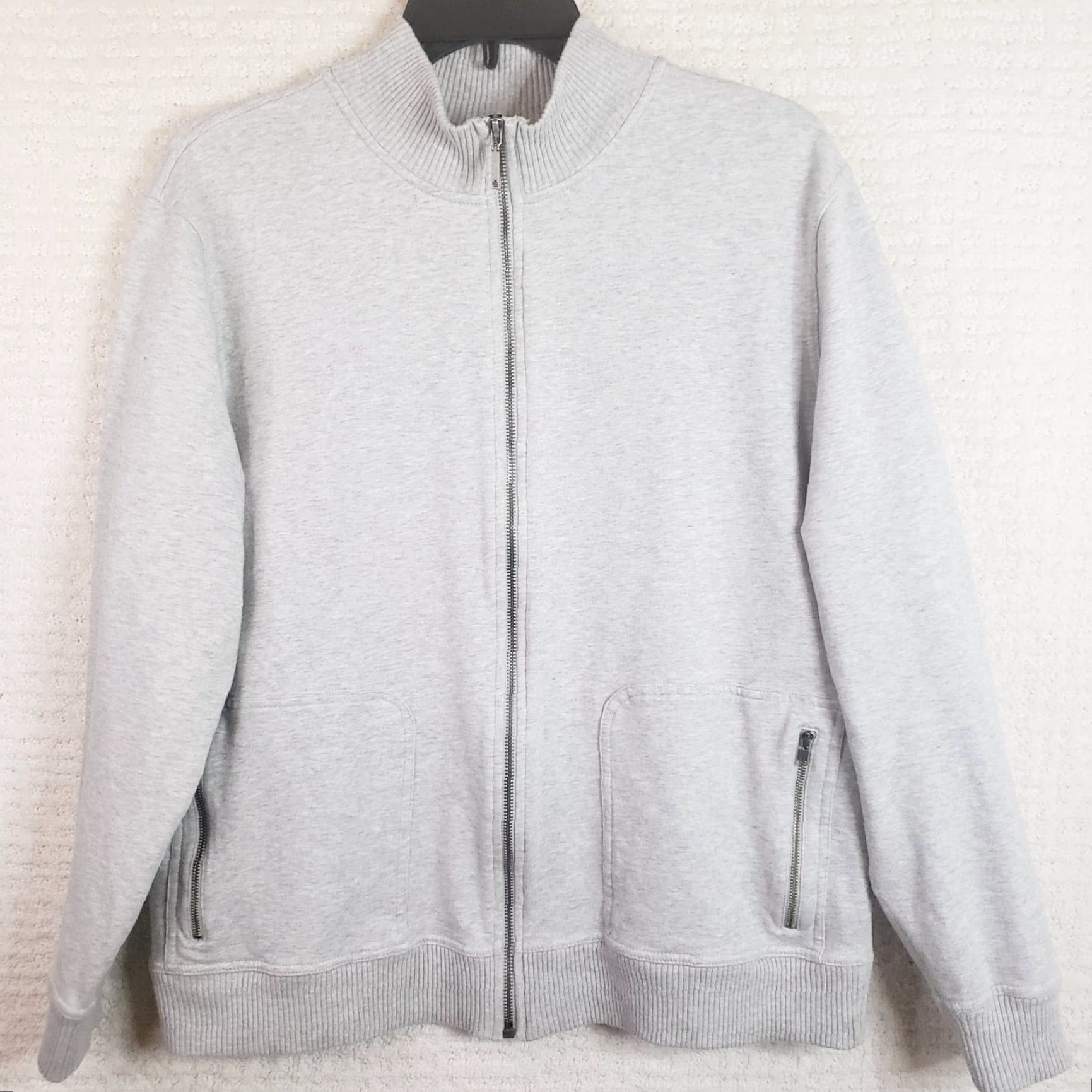 Ralph Lauren Lauren Ralph Lauren Active Jacket Womens XL Gray Jersey Full Zip Mock Collar Jacket Size XL / US 12-14 / IT 48-50 - 2 Thumbnail
