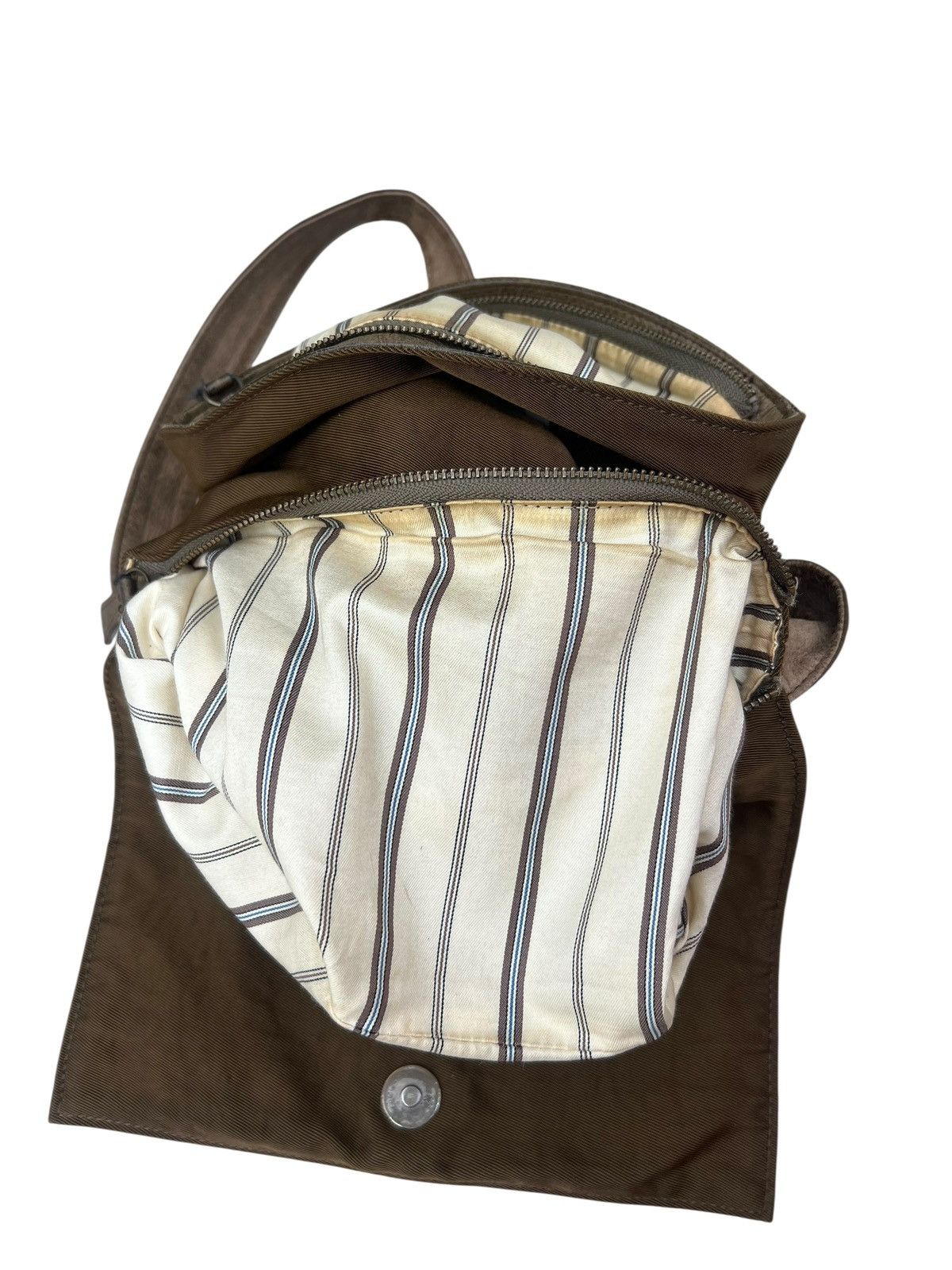 Vintage B. Stuff Japan Patina Leather Hybrid Bag