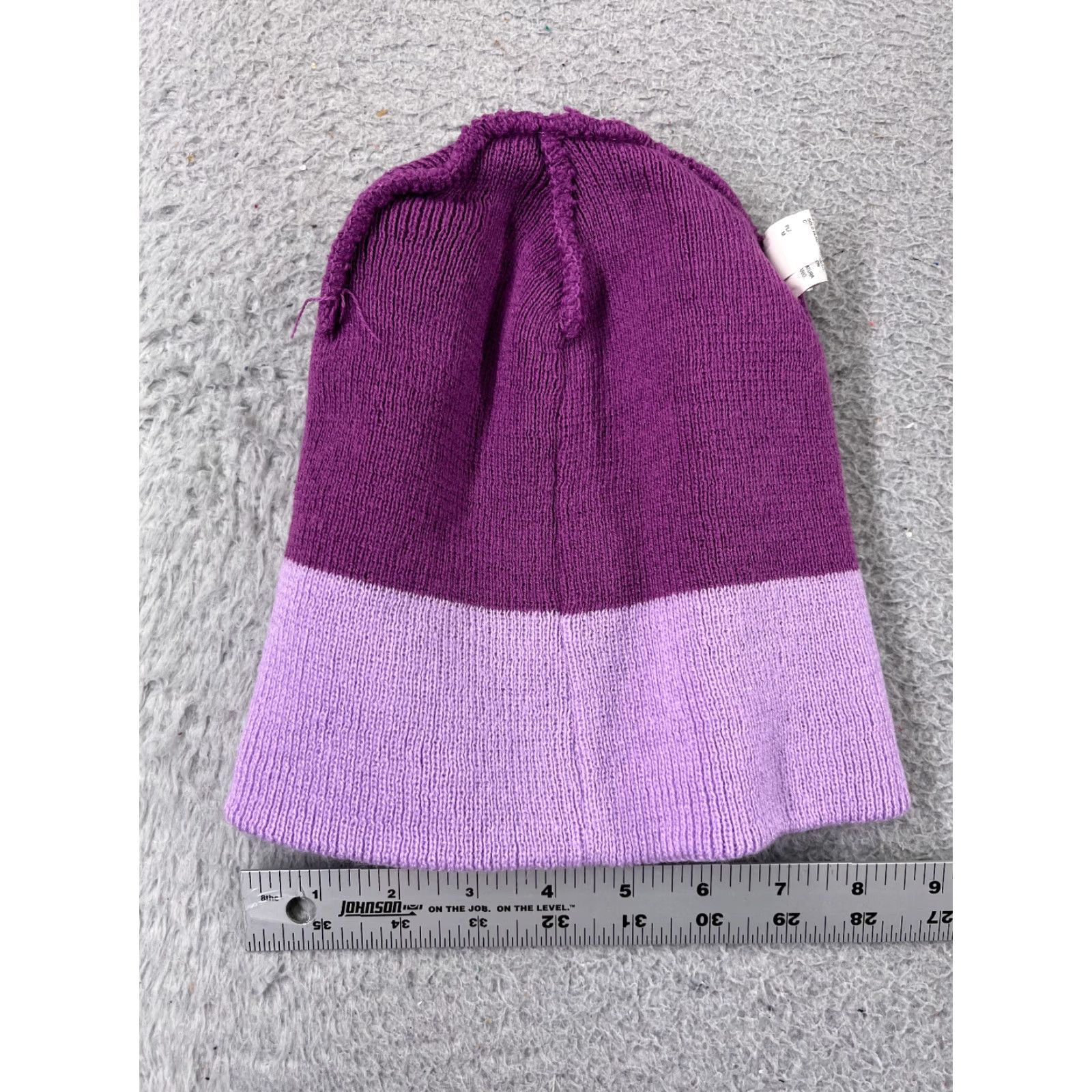 Vintage Target Beanie Toque Womens One Size Purple Knit 100% Acrylic Winter Snow Ski Size ONE SIZE - 4 Thumbnail
