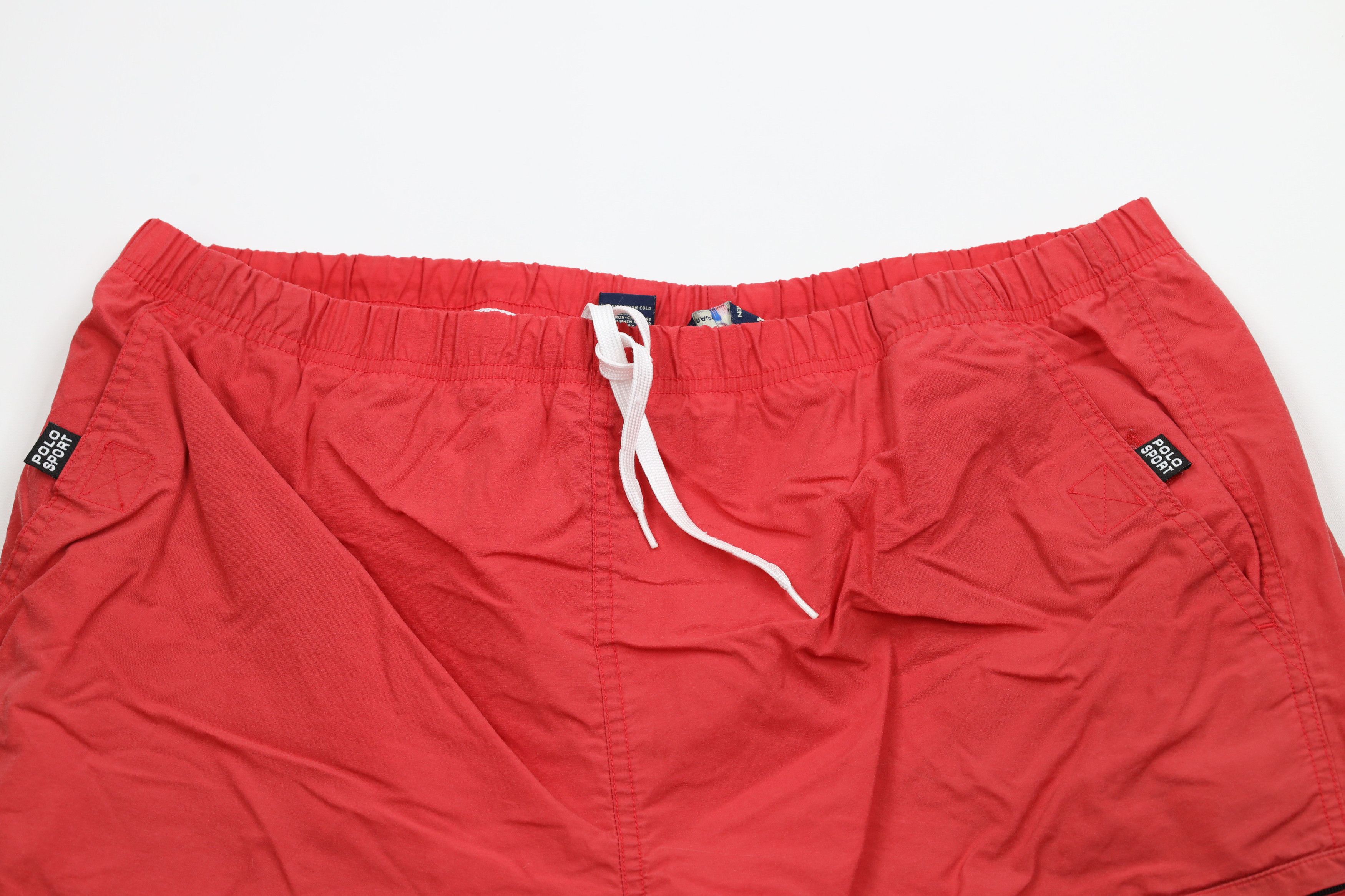 Ralph Lauren × Vintage Vintage 90s Polo Sport Ralph Lauren USA Flag Lined Shorts Size US 34 / EU 50 - 2 Thumbnail