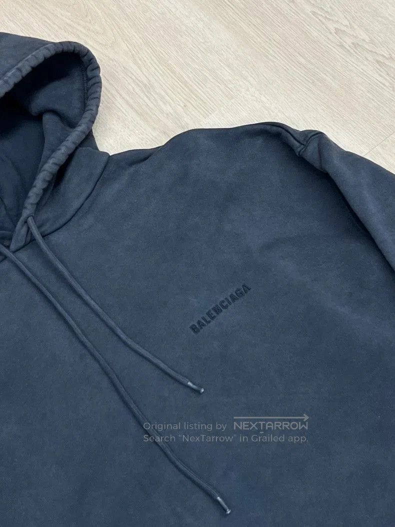Balenciaga Balenciaga Embroidered Distressed Hoodie XS. Size US XS / EU 42 / 0 - 2 Thumbnail