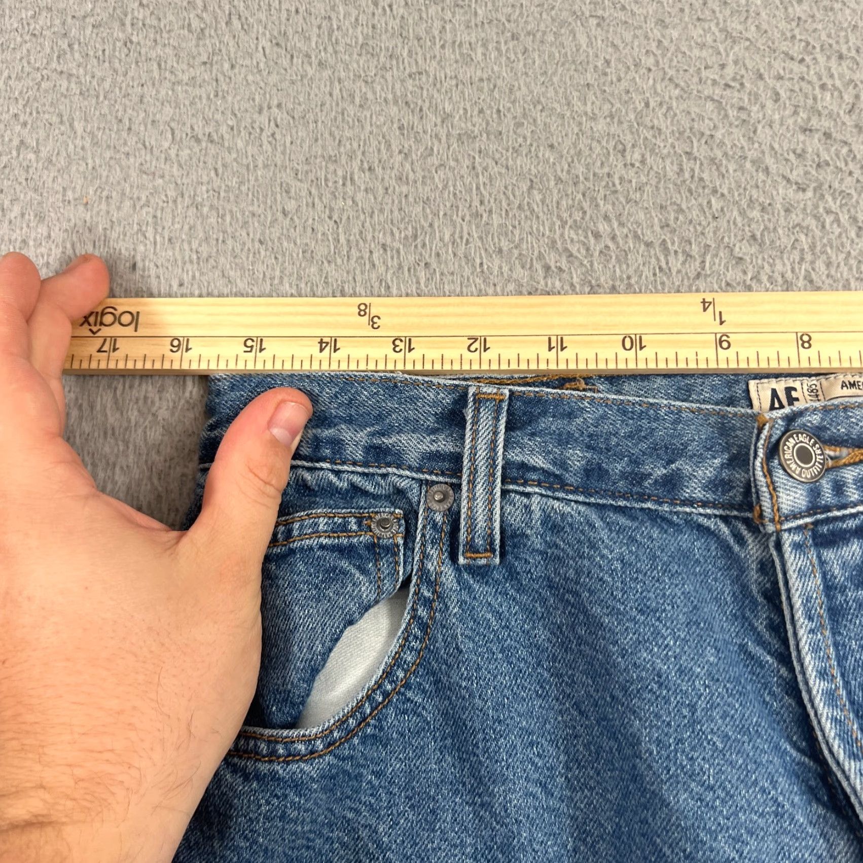 American Eagle Outfitters American Eagle Jeans Women 10 Bootcut Regular 31x29 Medium Wash Denim Blue Pockets Size 32" / US 10 / IT 46 - 6 Thumbnail