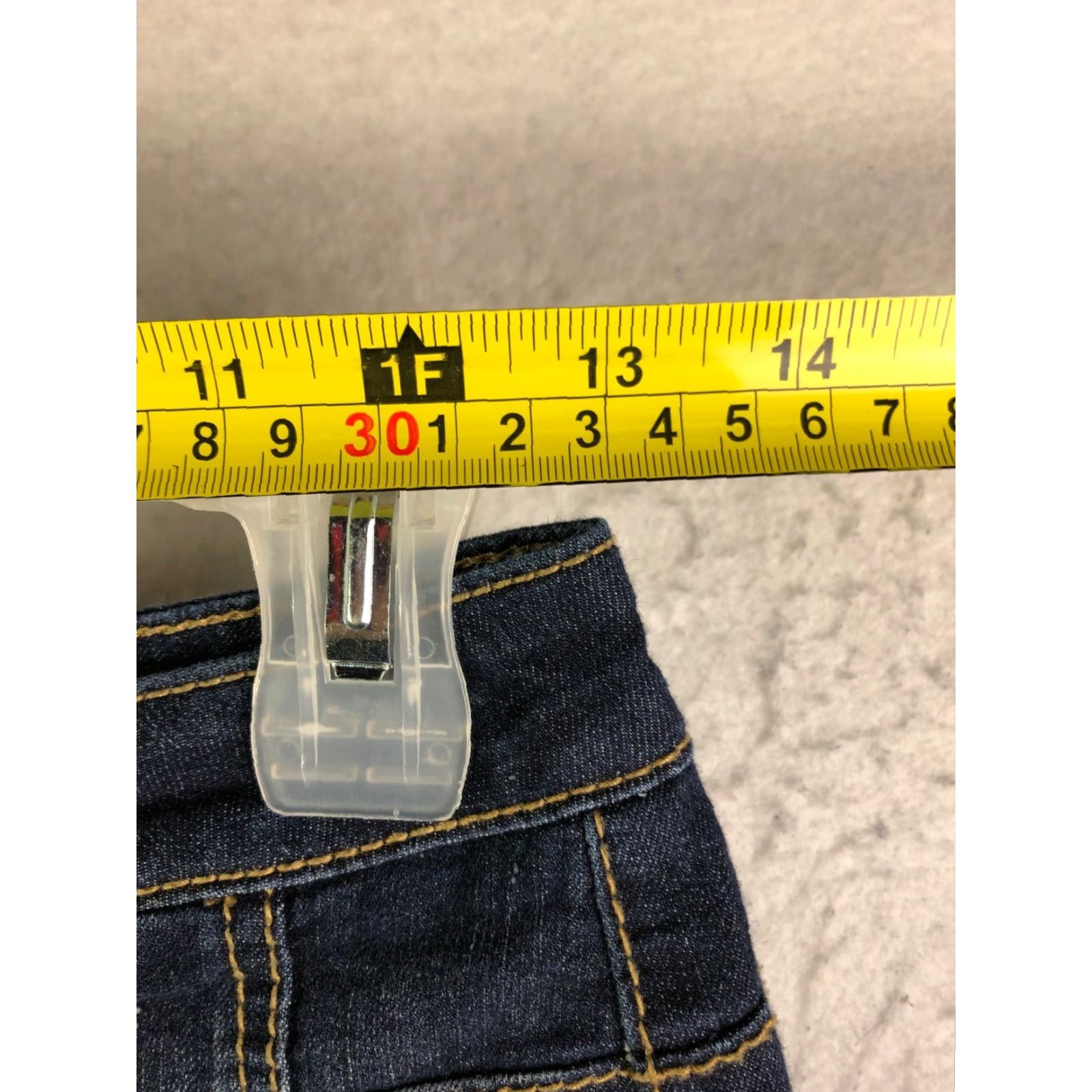 Vintage Standards & Practices Juniors Size 9 High Rise Skinny Dark Wash Blue Denim Jeans Size 30" / US 8 / IT 44 - 2 Thumbnail