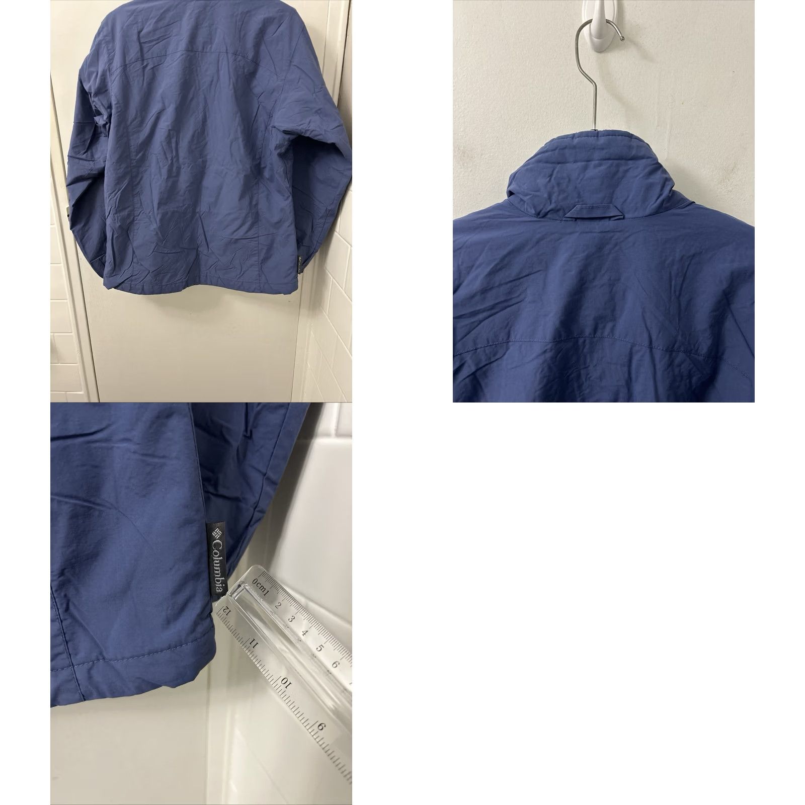 Vintage Columbia Jacket Womens S Blue Lined Full Zip Windproof All Seasons Fleece Lined Pocket Logo L/S Short Vintage No Size S / US 4 / IT 40 - 9 Thumbnail