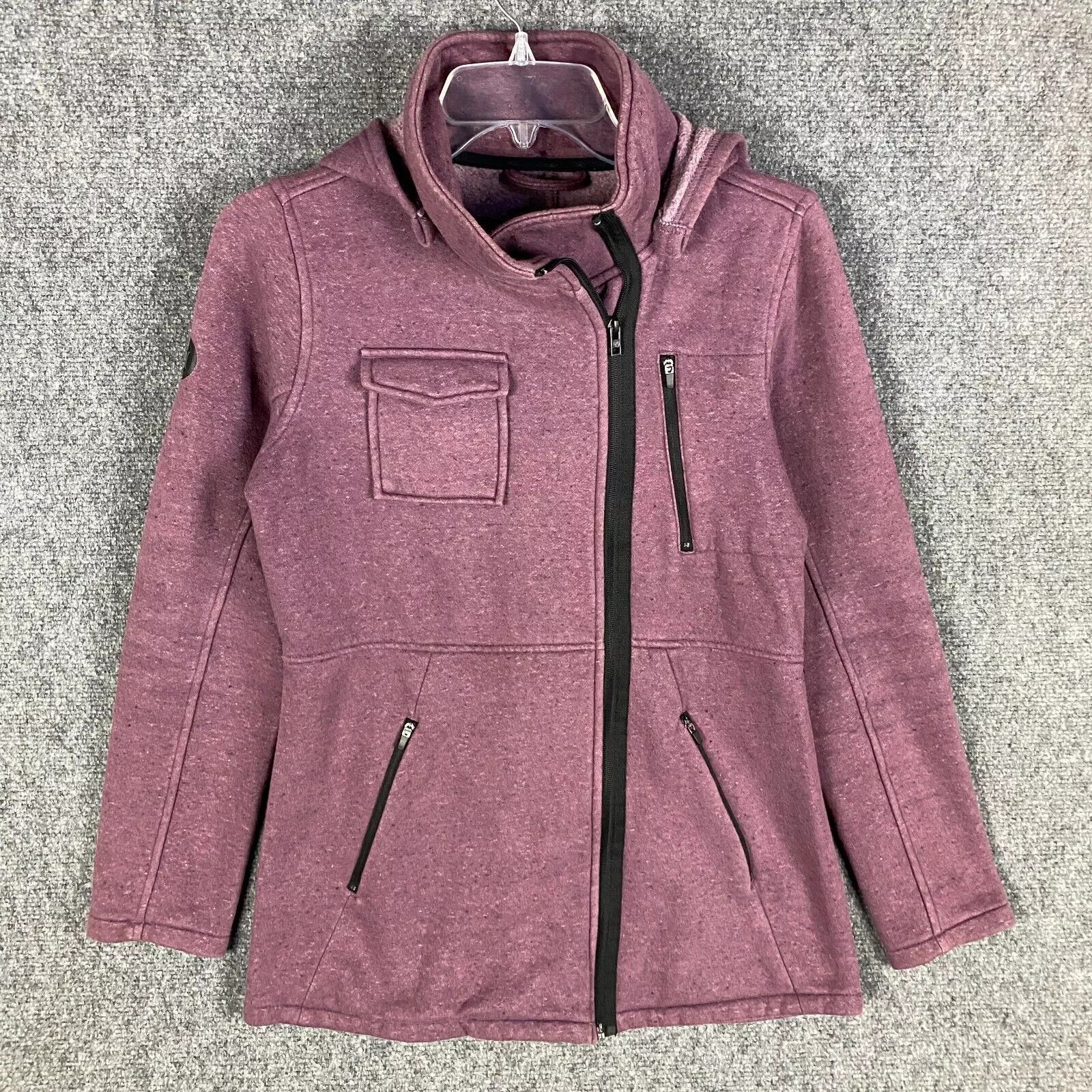 Hurley Hurley Hoodie Women's Small Full Zip Purple Cotton Blend S Size S / US 4 / IT 40 - 1 Thumbnail