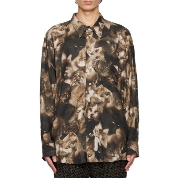 Magliano Magliano Graphic pattern printed throughout Twisted Shirt sz Size US L / EU 52-54 / 3 - 1 Thumbnail