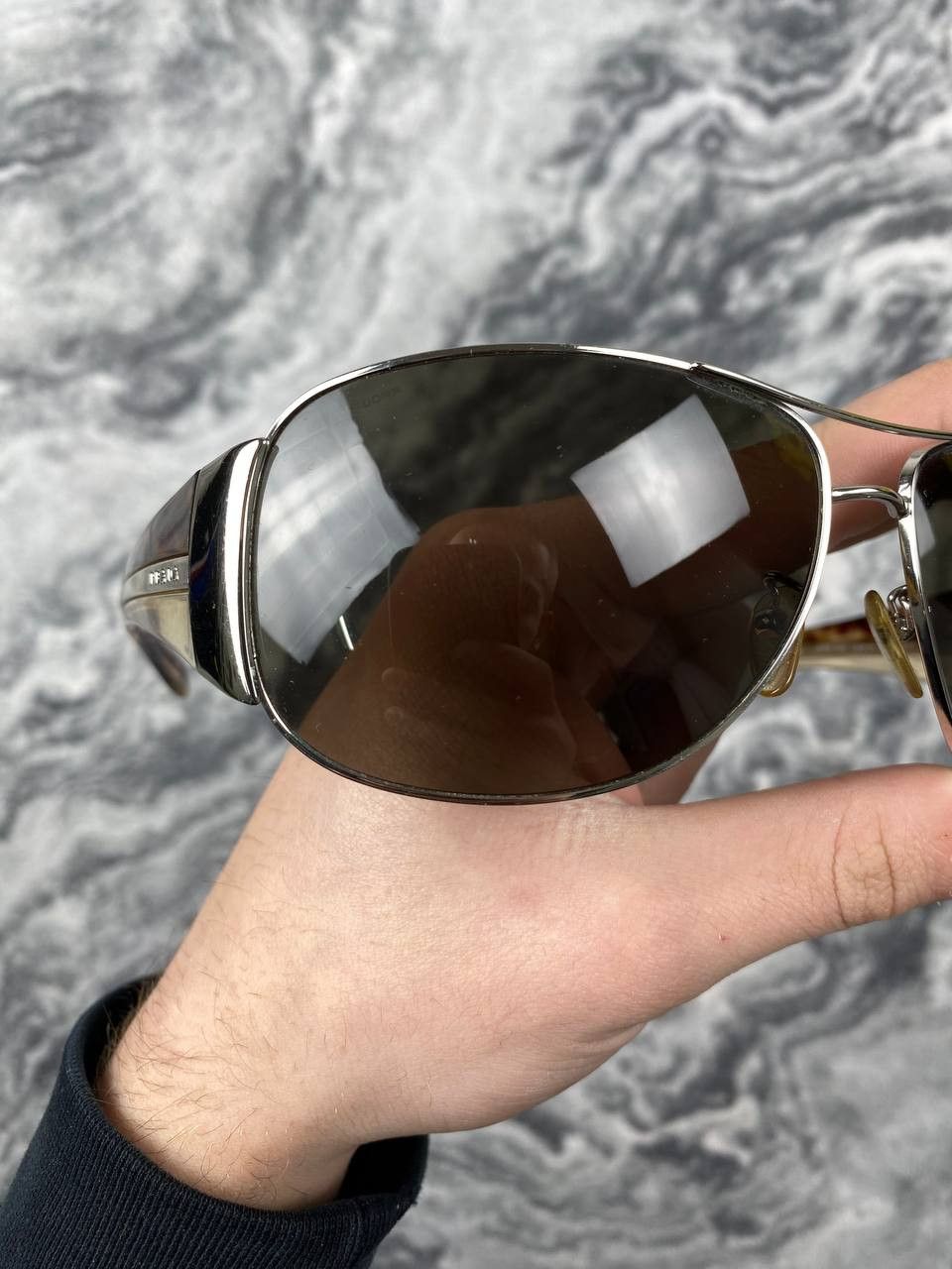 Prada Vintage Prada Sunglasses 2006 Pilot Men SPR75G Size ONE SIZE - 6 Thumbnail