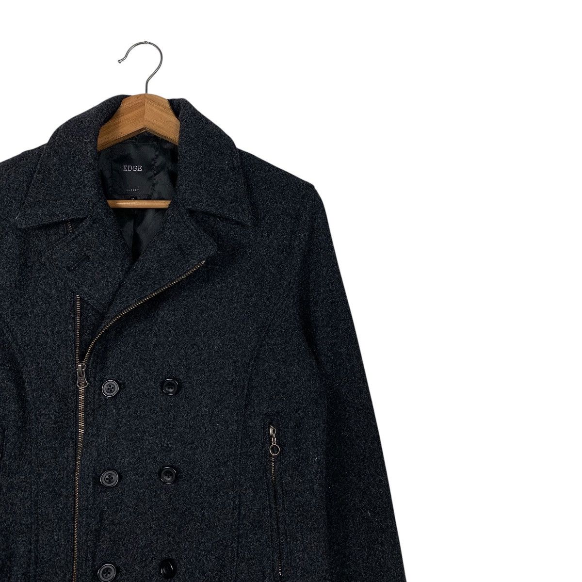 Japanese Brand Japanese Brand Edge Double Colar Motorcycle Wool Jacket Size US M / EU 48-50 / 2 - 5 Thumbnail