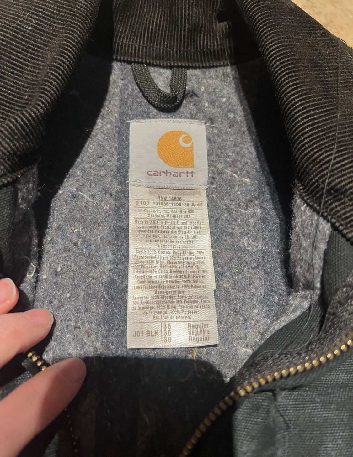 Carhartt Carhartt Detroit Jacket J01 Black Size US S / EU 44-46 / 1 - 5 Thumbnail