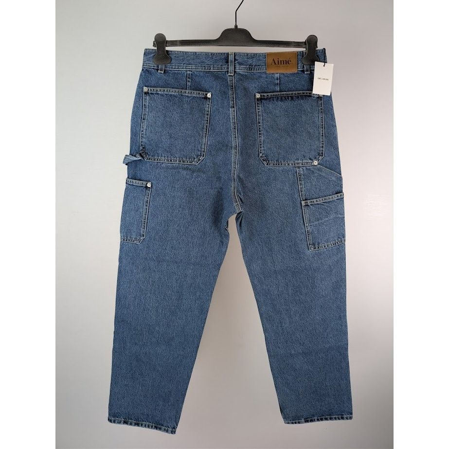 Aime Leon Dore o1rshd1 Denim Carpenter Pants in Mid Wash Size US 36 / EU 52 - 16 Thumbnail