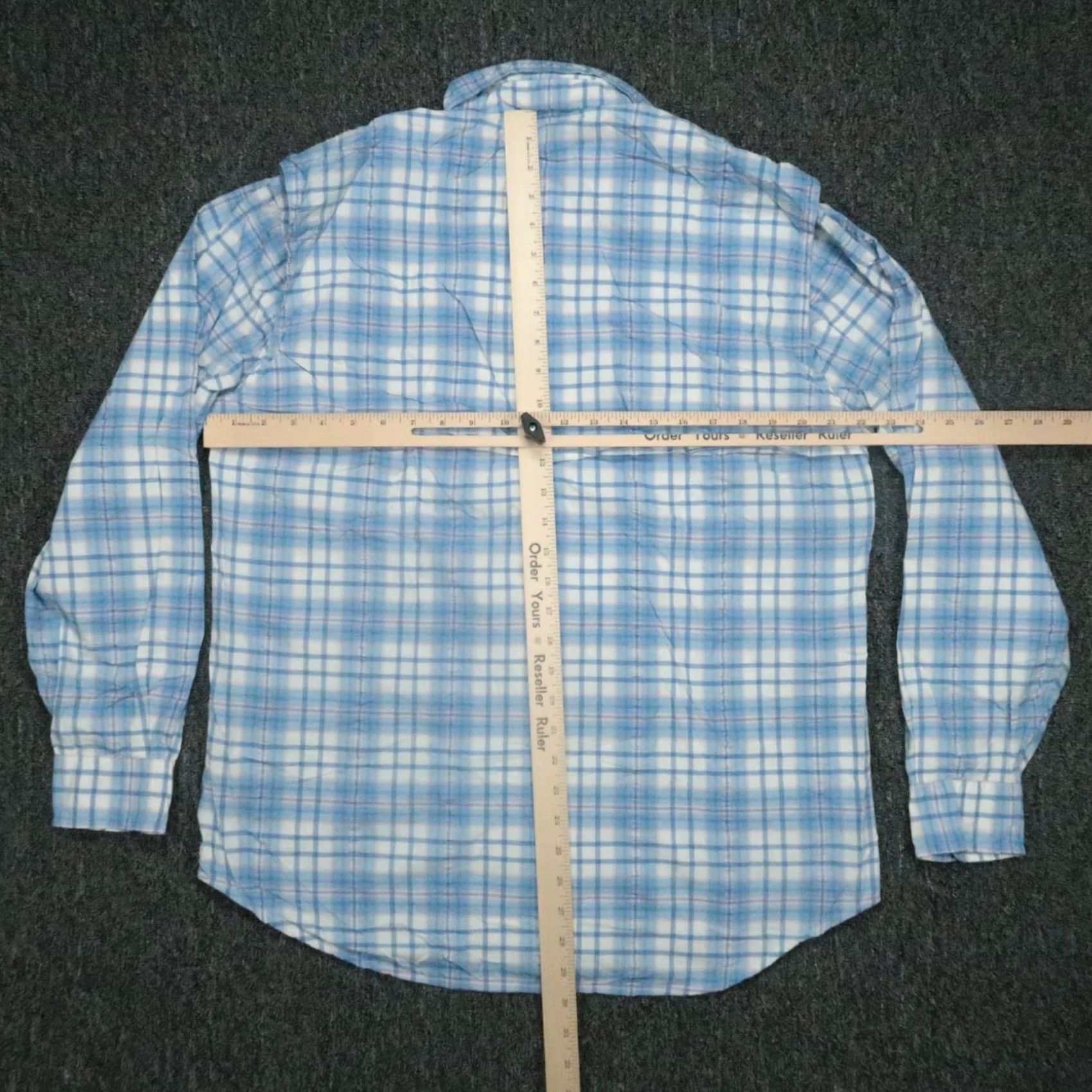 Vineyard Vines Vineyard Vines Shirt Mens Medium Blue Plaid Harbor Long Sleeve Button-Up Size US M / EU 48-50 / 2 - 6 Thumbnail
