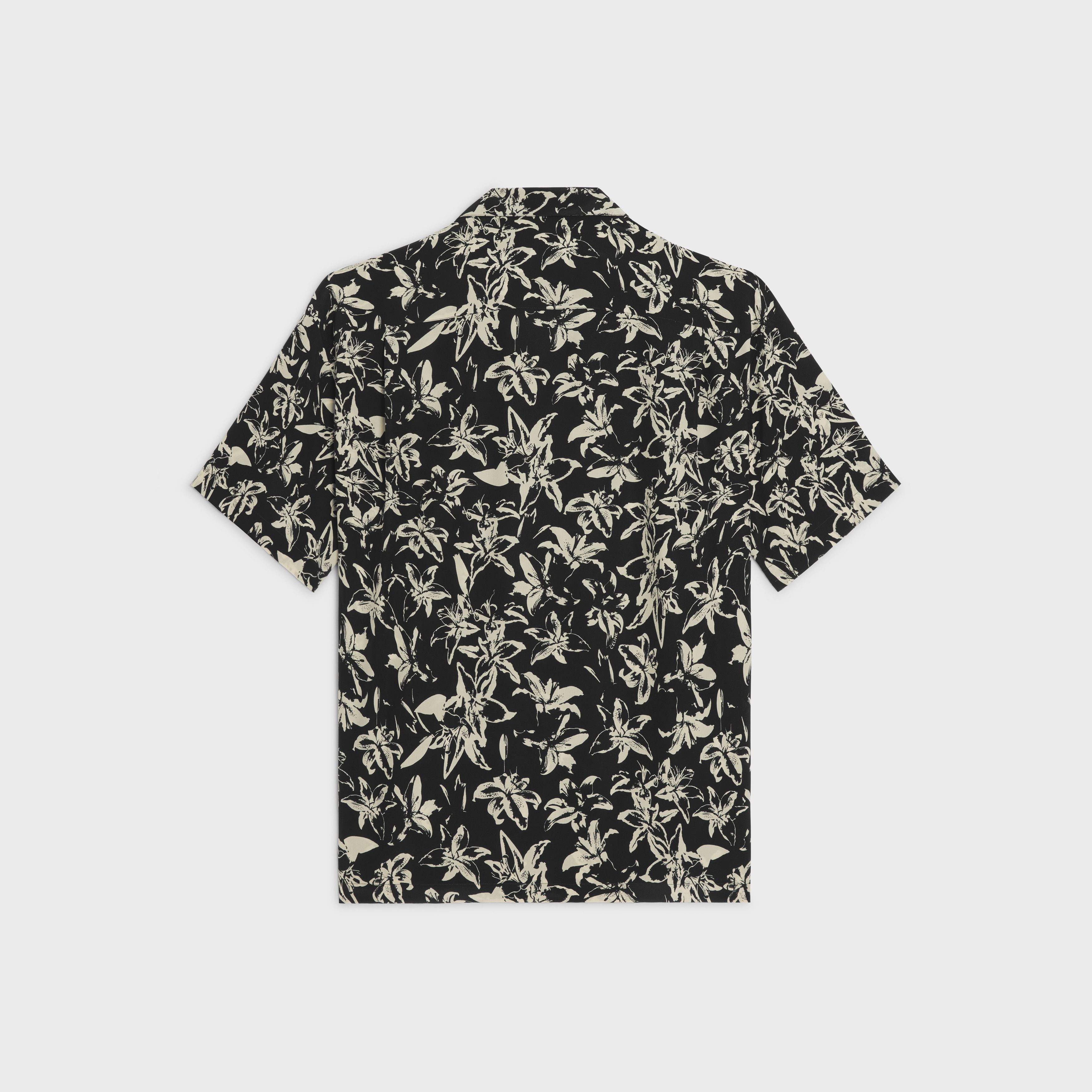 Celine o1bcso1str0925 2C946837Y Hawaiian Shirt in Black/Vanilla Size US S / EU 44-46 / 1 - 2 Thumbnail