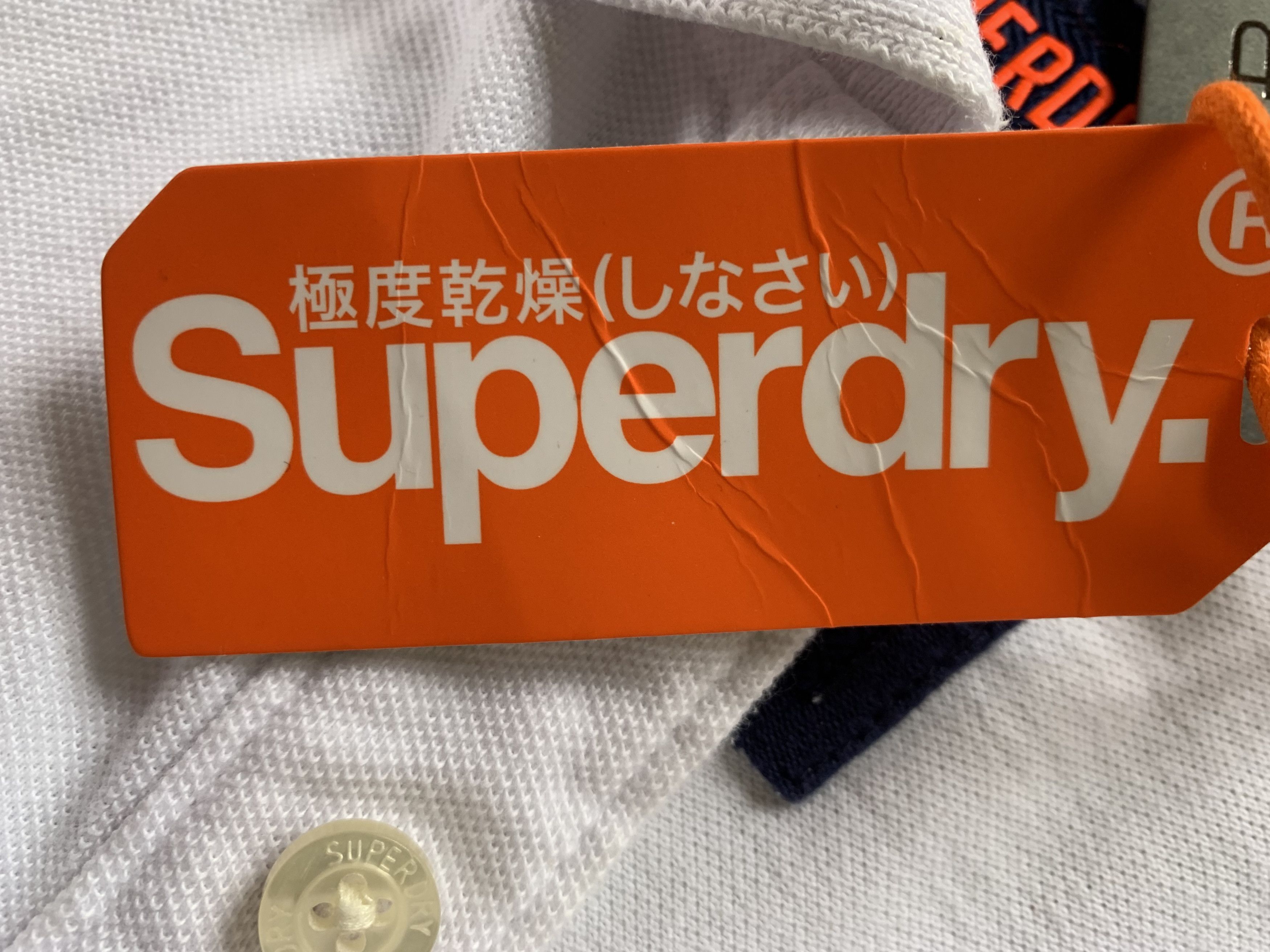 Japanese Brand × Superdry Superdry Classic Basic White Short Sleeeve Polo T Shirt Size US XXL / EU 58 / 5 - 7 Thumbnail