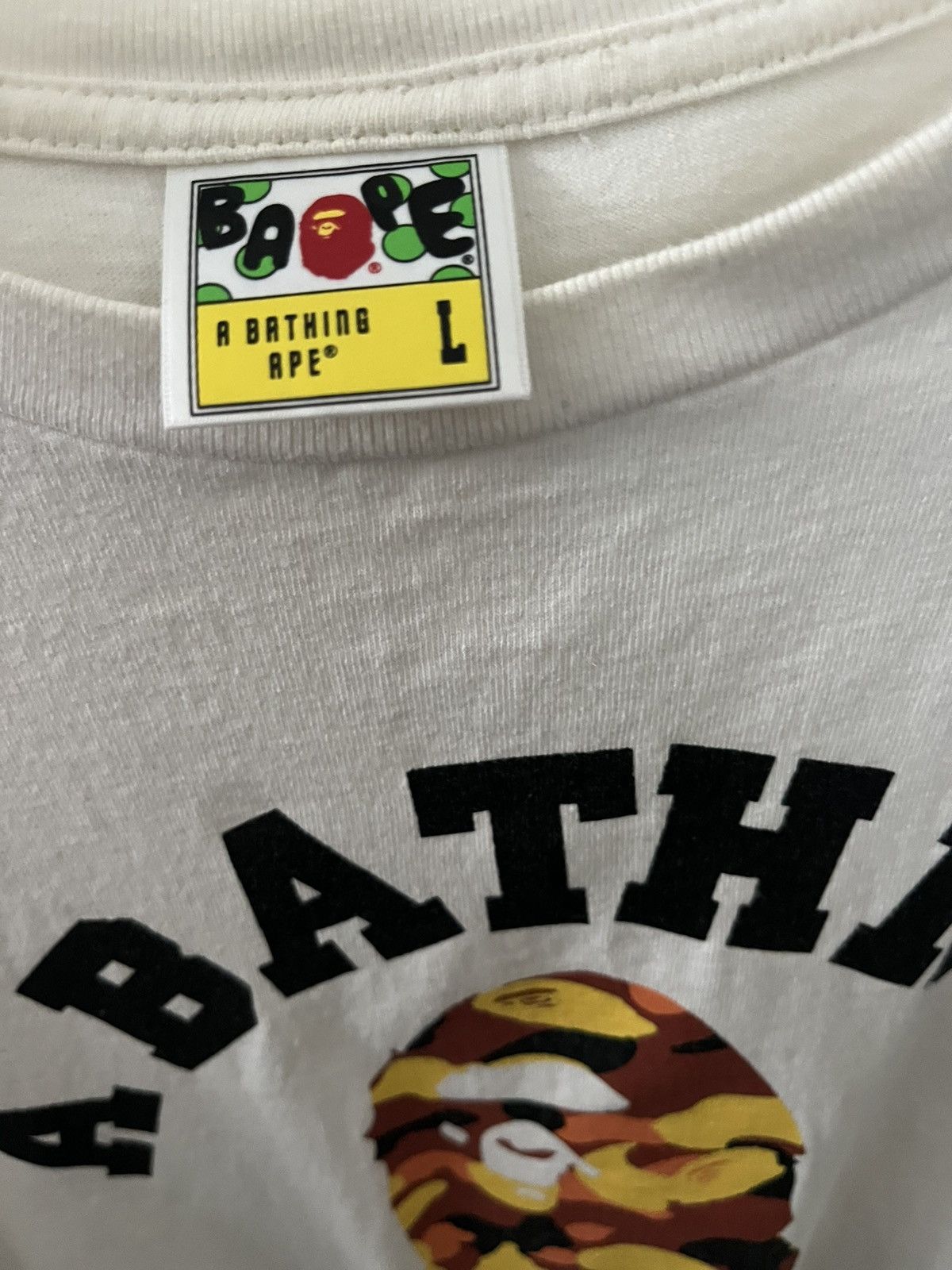 Bape Bape Orange Camo Size US L / EU 52-54 / 3 - 3 Thumbnail