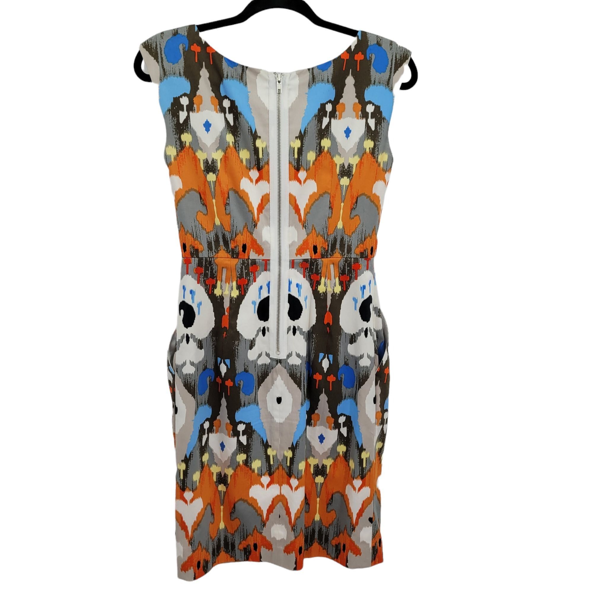 MAGGY LONDON Vtg 90's Artsy Statement Dress Sz 6P Abstract Skull Sleevele Size M / US 6-8 / IT 42-44 - 5 Thumbnail