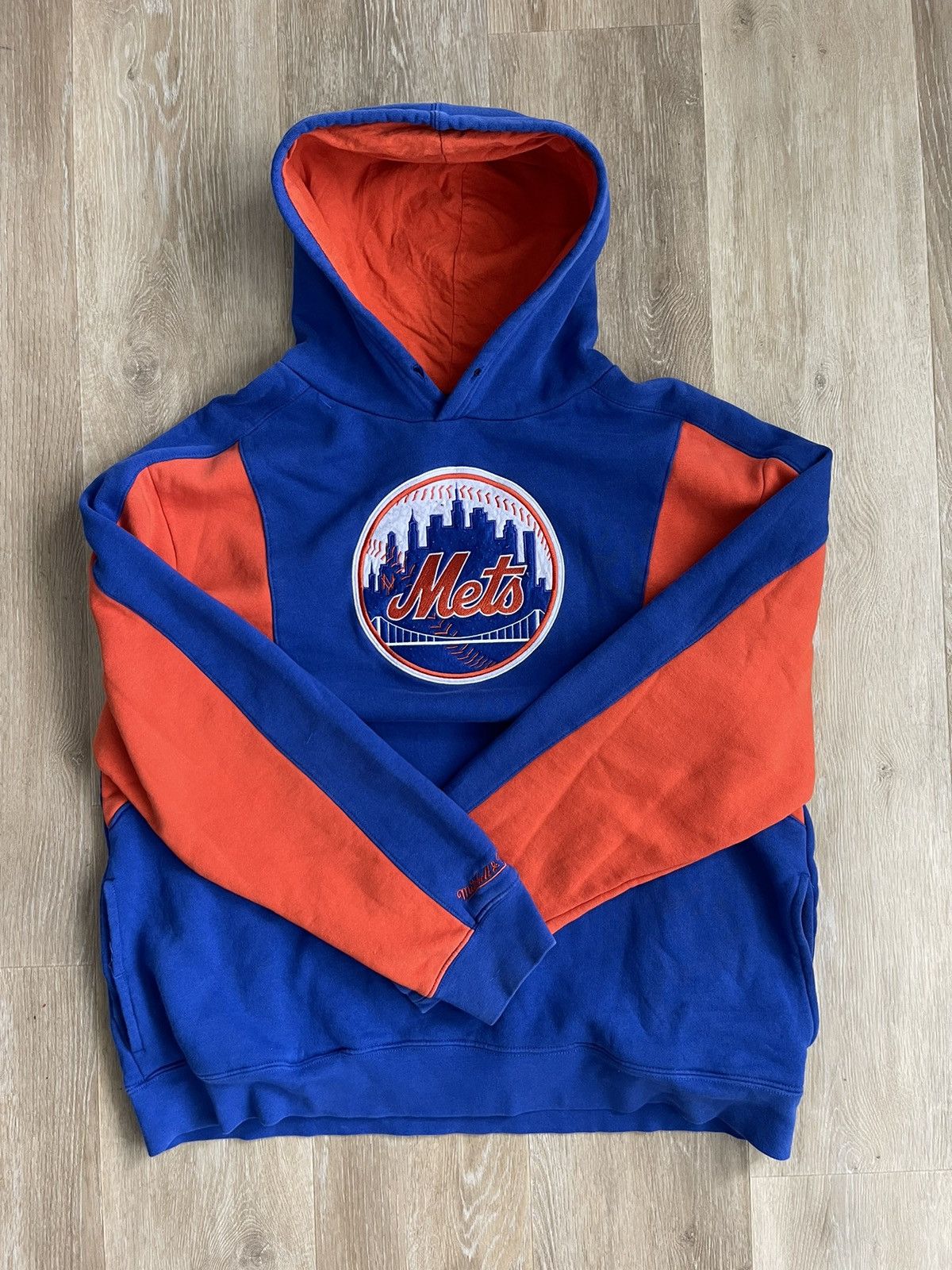 Mitchell & Ness × Vintage VINTAGE Y2K MITCHELL & NESS HEAVYWEIGHT HOODIE Size US XL / EU 56 / 4 - 10 Thumbnail