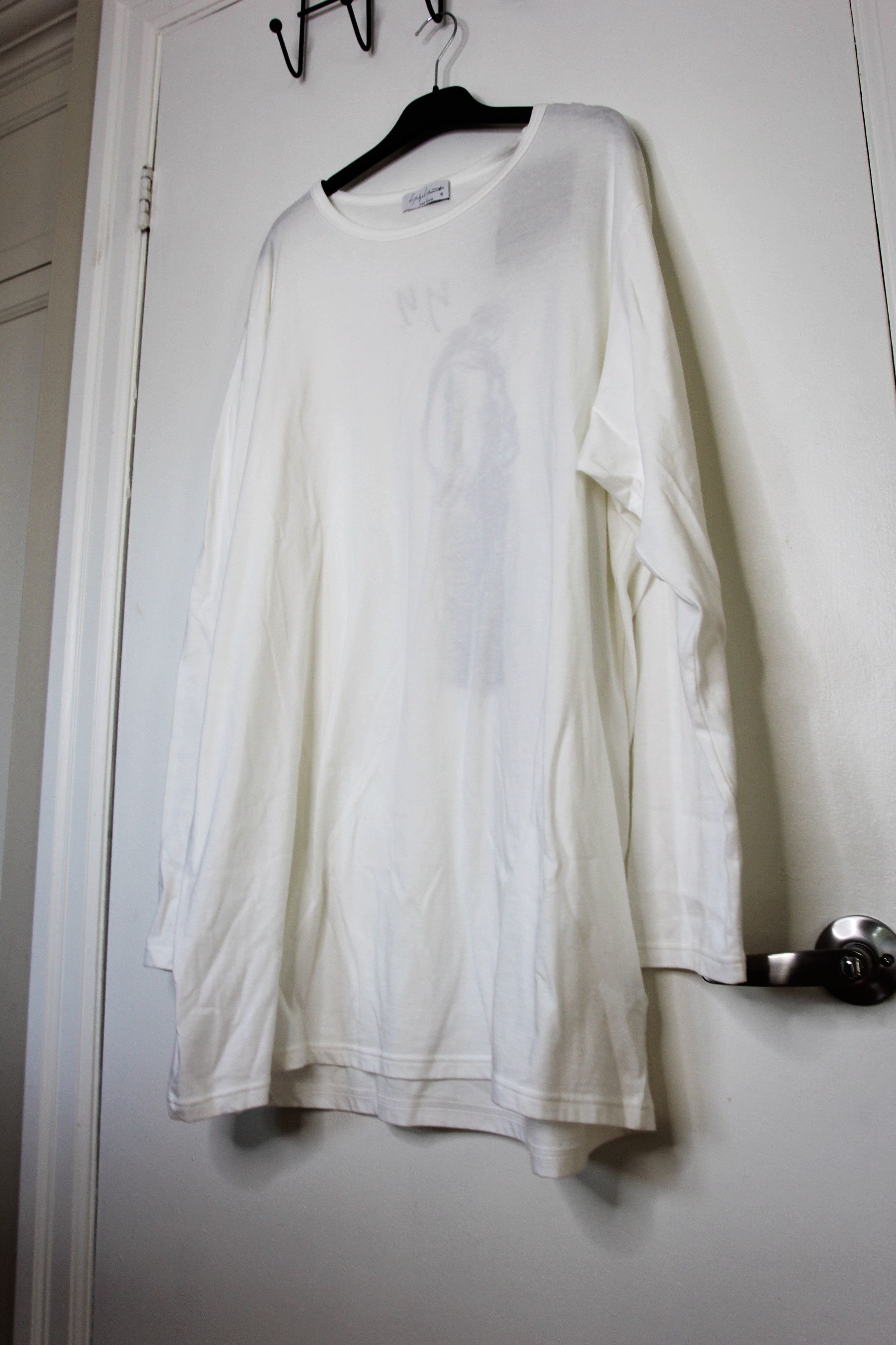 Yohji Yamamoto BNWT SS25 YOHJI YAMAMOTO POUR HOMME PRINT LS TSHIRT 3 Size US L / EU 52-54 / 3 - 5 Thumbnail
