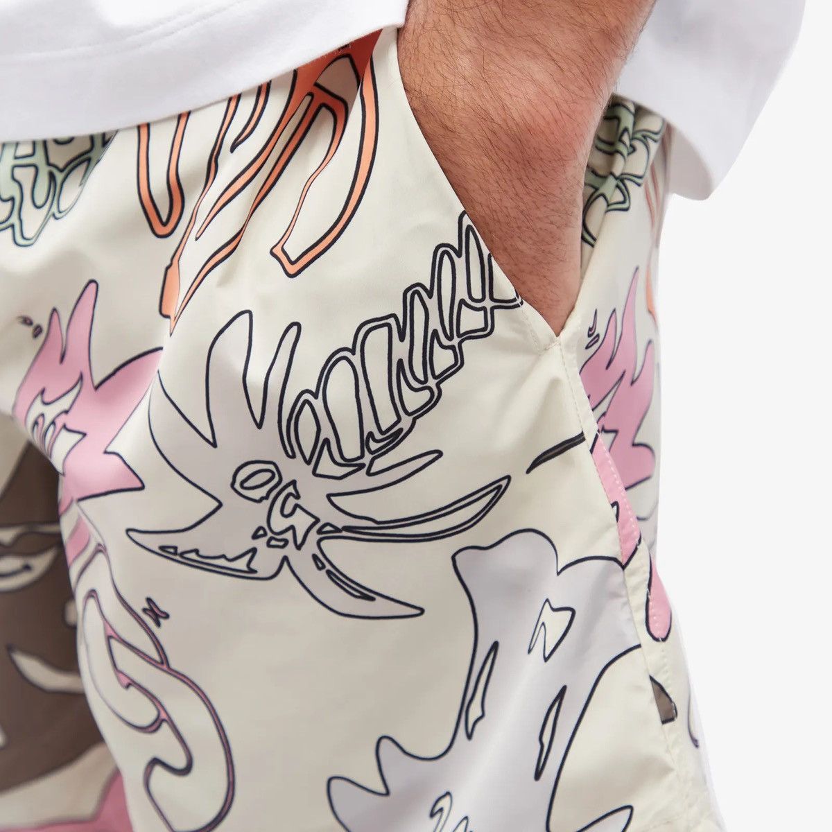 Palm Angels Palm Angels All Over Print Swim Shorts Butter 30 Size US 30 / EU 46 - 6 Thumbnail