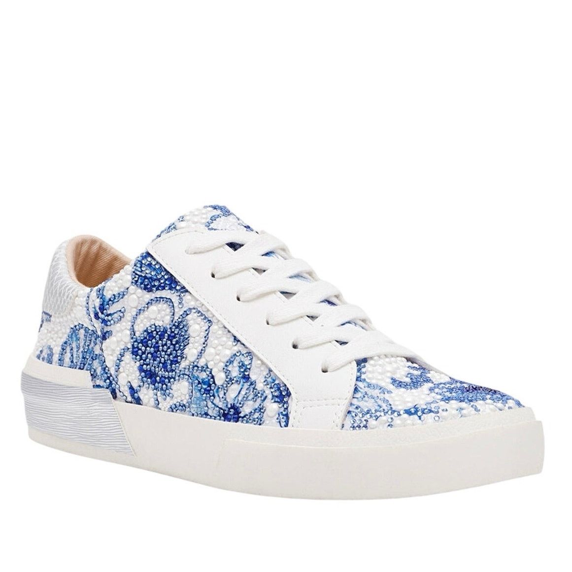 Betsey Johnson BETSEY JOHNSON Damon White Blue Floral Sneaker Size US 11 Size US 11 / IT 41 - 5 Thumbnail