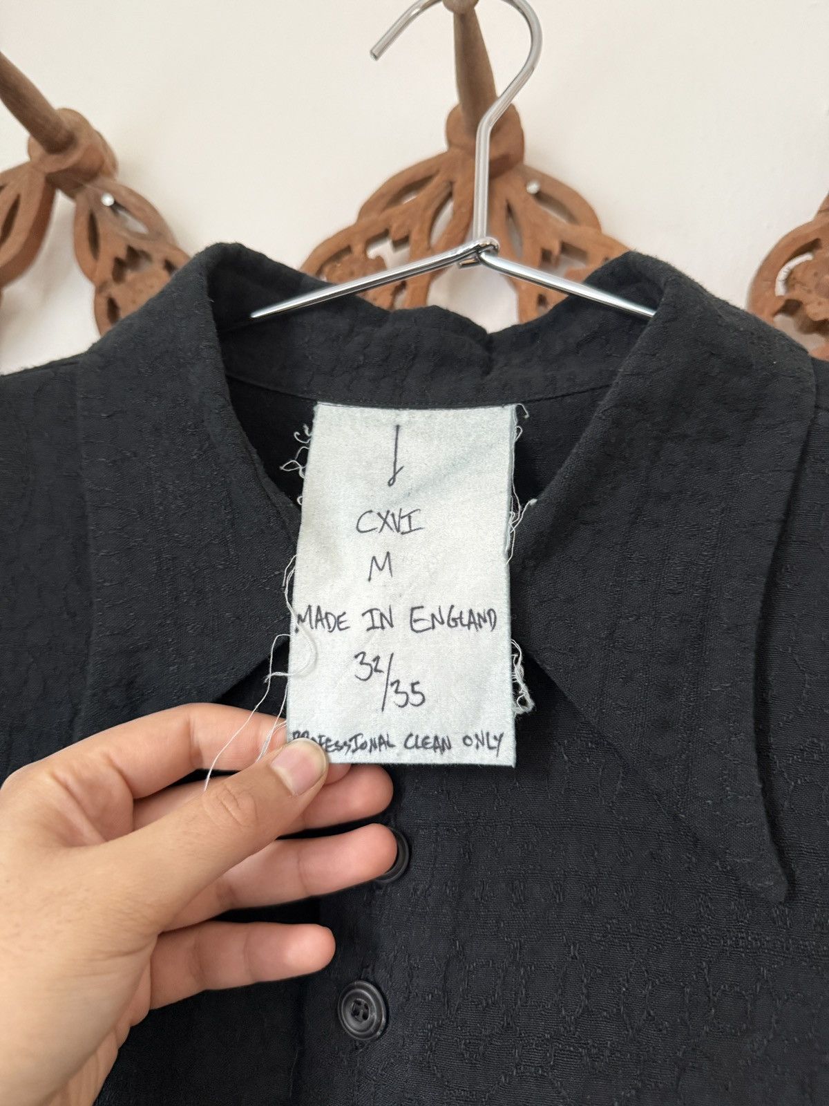 John Alexander Skelton JAS CXVI Black Clink Shirt Size US M / EU 48-50 / 2 - 5 Thumbnail