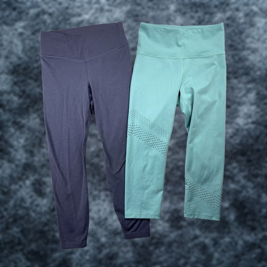 Old Navy Old Navy Leggings M Powerchill High Rise Elevate Go Dry Yoga Active Woman Multicolor Skinny Compression Pants Women's Activewear Size 32" / US 10 / IT 46 - 1 Thumbnail