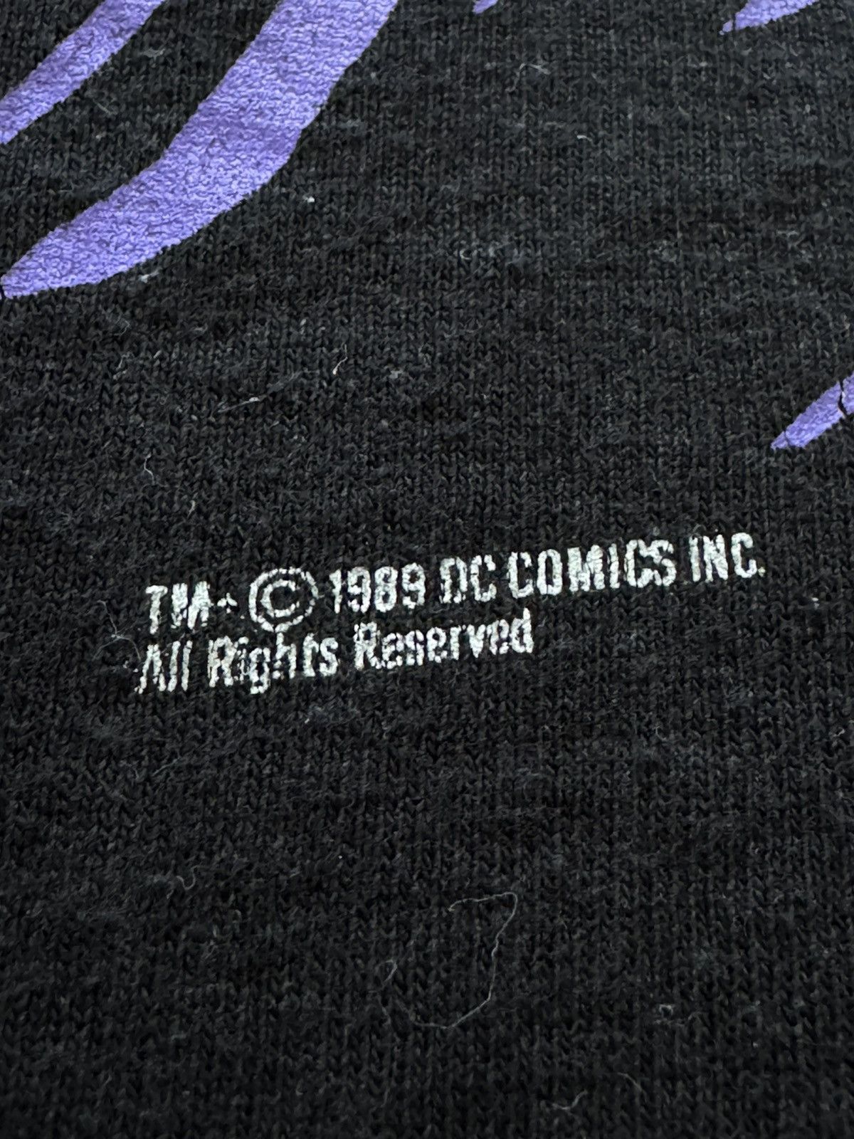 DC Comics × Fruit Of The Loom !Extremely rare Batman 1989 single stitch DC comics Size US L / EU 52-54 / 3 - 4 Thumbnail