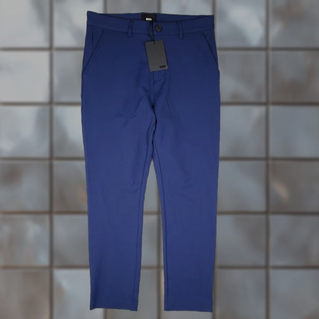 Vintage AWAY Chino Pants Men's 34 Blue Slim Fit Travel Work 34x31 Size US 34 / EU 50 - 1 Thumbnail