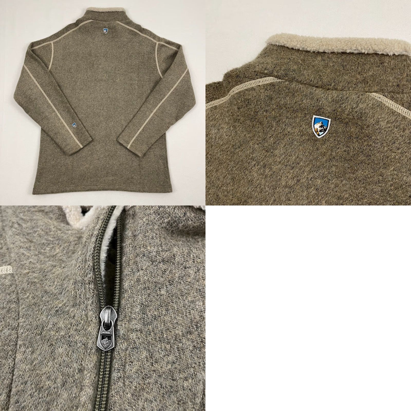 Vintage Kuhl Mens Sweater L Brown Alfpaca Pullover Quarter Zip Hiking Outdoor Mountain Size US L / EU 52-54 / 3 - 8 Thumbnail