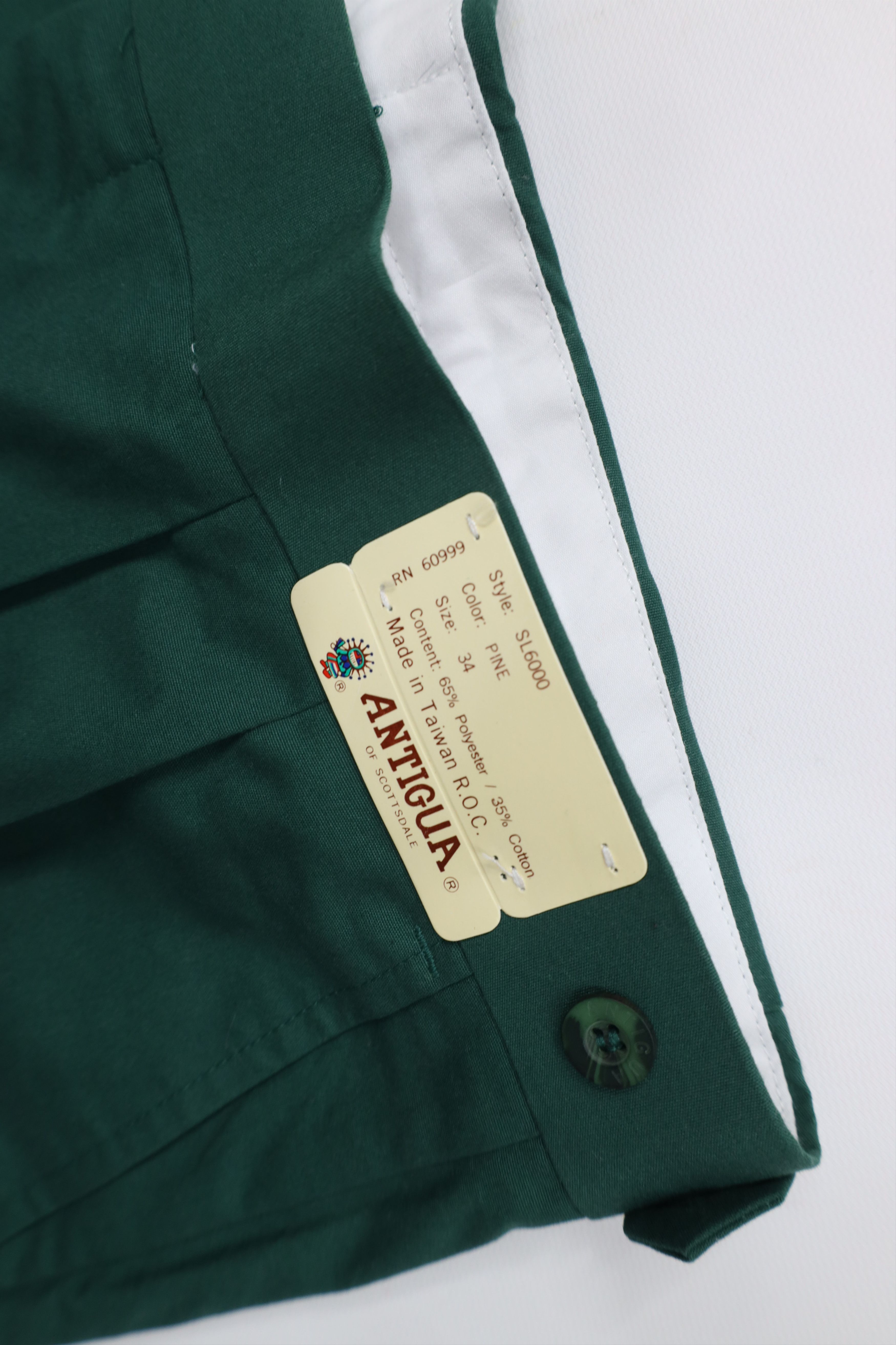 Vintage Deadstock Vintage 70s Streetwear Wide Leg Chino Pants Green Size US 34 / EU 50 - 6 Thumbnail