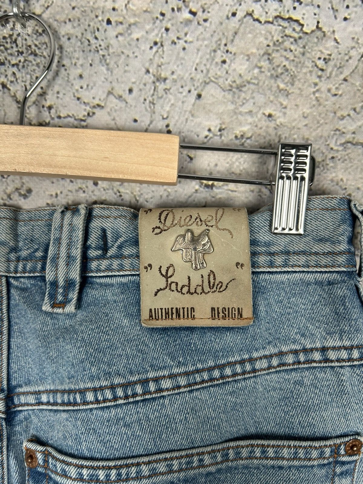 Diesel Vintage Diesel Industry Y2K Blue Denim 00s Skateboarding Size US 33 - 6 Thumbnail