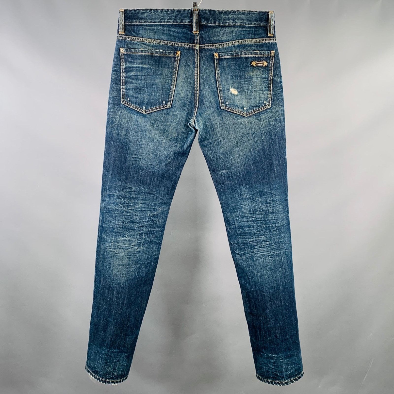 Dsquared2 DSQUARED2 Size 30 Blue Distressed Jeans Size US 30 / EU 46 - 3 Thumbnail