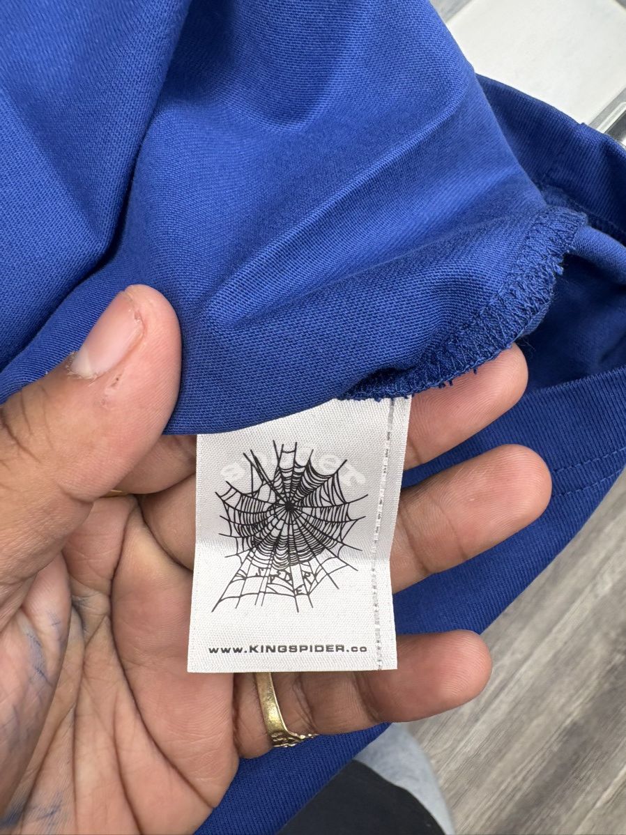 Sp5der BLUE TM TEE | SP5DER | KING SPIDER Size US L / EU 52-54 / 3 - 8 Thumbnail