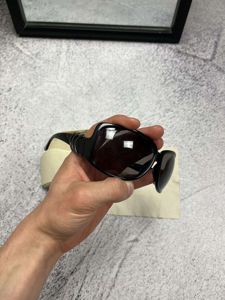 Jean Paul Gaultier Vintage x Jean Paul Gaultier Sunglasses Wrap Shield + Case Size ONE SIZE - 7 Thumbnail